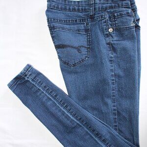 Rue 21 Jeans Women's Blue Denim Super Skinny Jegging Size 3/4